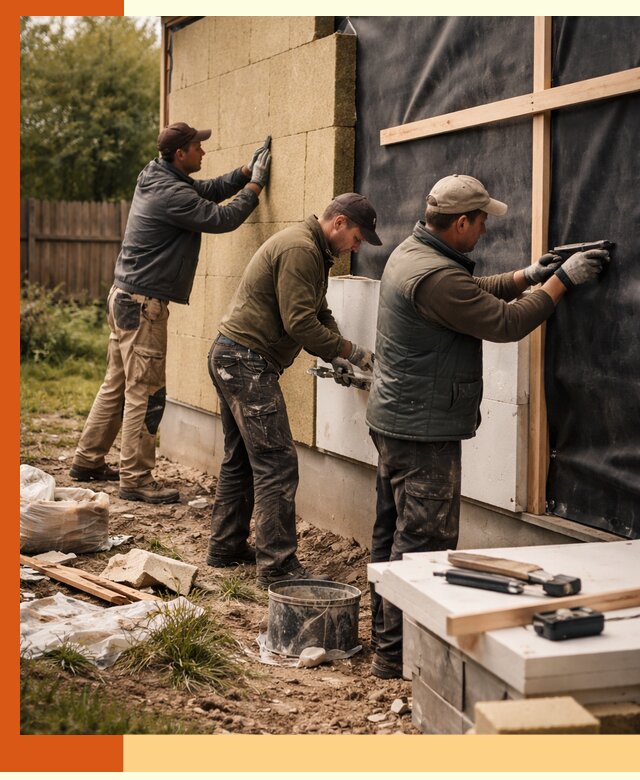 Утепление дачного дома под ключ в Михайловке