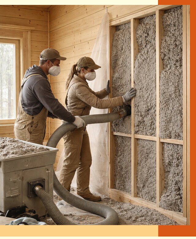 Утепление дачного дома эковатой в Михайловке от 1474 руб./м2 — комплексно, ТепломастерМхл