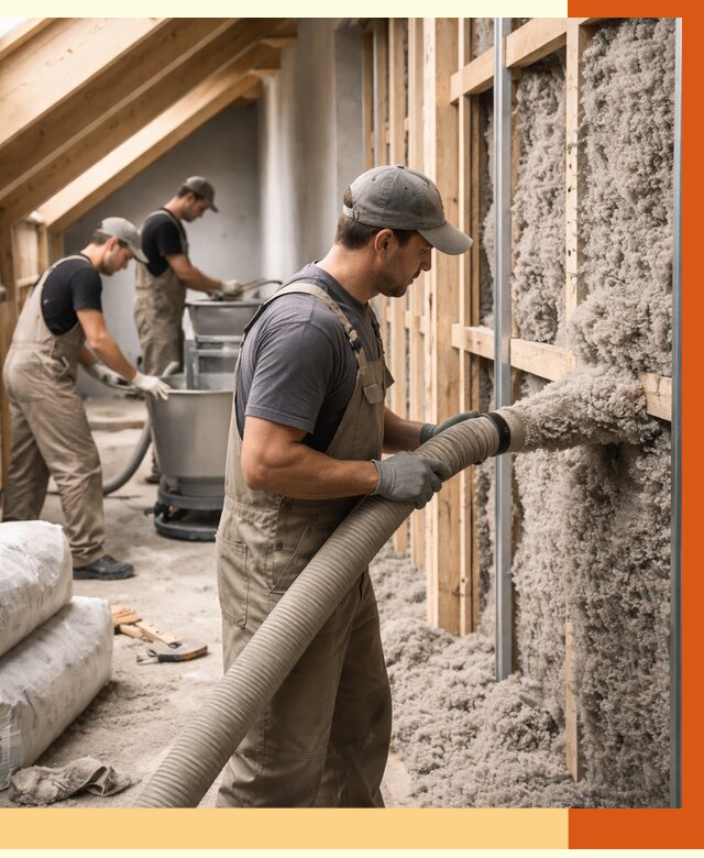 Утепление таунхауса эковатой в Михайловке от 2237 руб./м² — монтаж и задувка | ТепломастерМхл