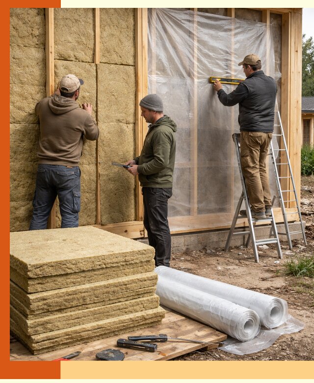 Утепление каркасного дома в Михайловке под ключ с гарантией качества