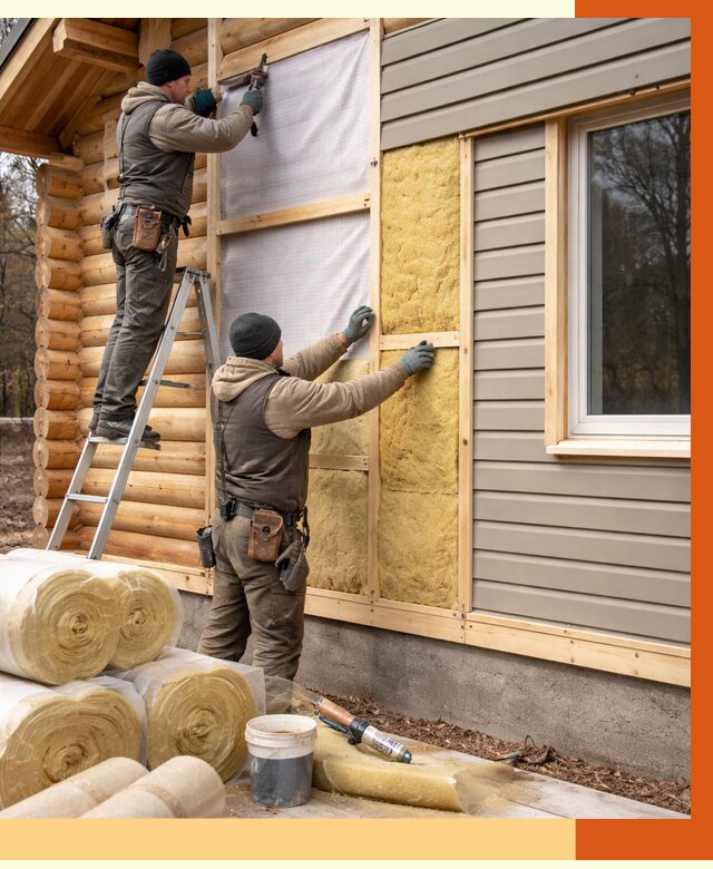 Утепление деревянного дома в Михайловке от 6304 руб./м2 — заказать работы | ТепломастерМхл