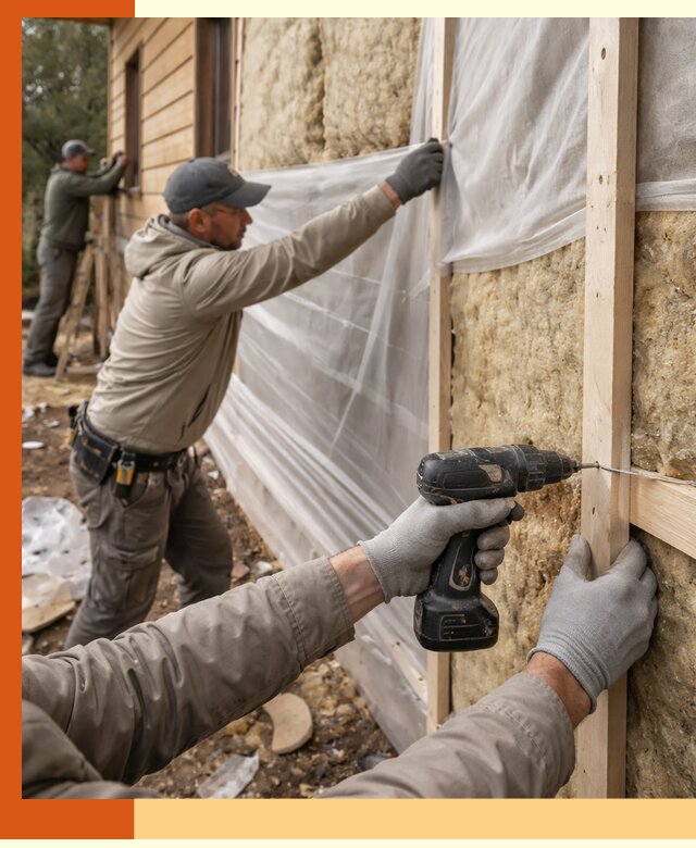 Утепление дома из бруса в Михайловке качественно и долговечно