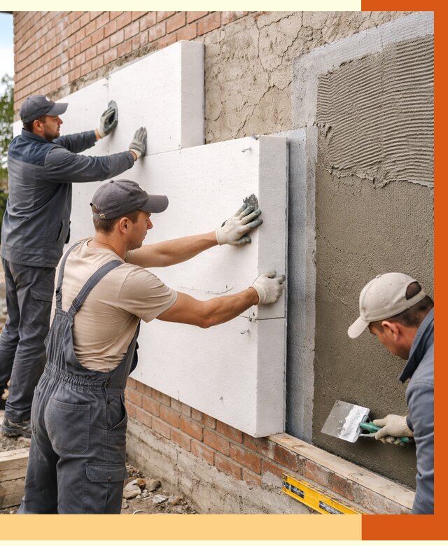 Утепление кирпичного дома в Михайловке от 4270 руб. под ключ | ТепломастерМхл