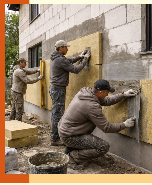 Утепление дома из газобетона в Михайловке качественно и долговечно
