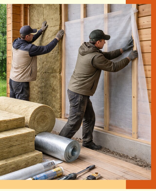 Утепление дома из двойного бруса в Михайловке от 4880 руб./м² — ТепломастерМхл под ключ