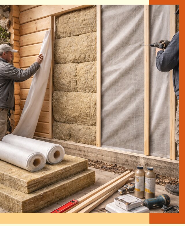 Утепление дома из минибруса в Михайловке от 4575 руб/м2 — заказать профессионально | ТепломастерМхл