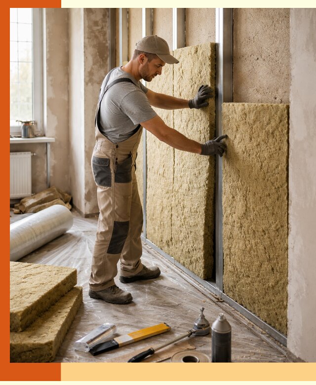 Утепление квартиры в Михайловке — комплексная теплоизоляция стен и полов