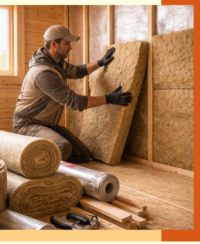 Утепление бани в Михайловке под ключ от 4575 руб./м2 — утеплить потолок, пол и стены | ТепломастерМхл