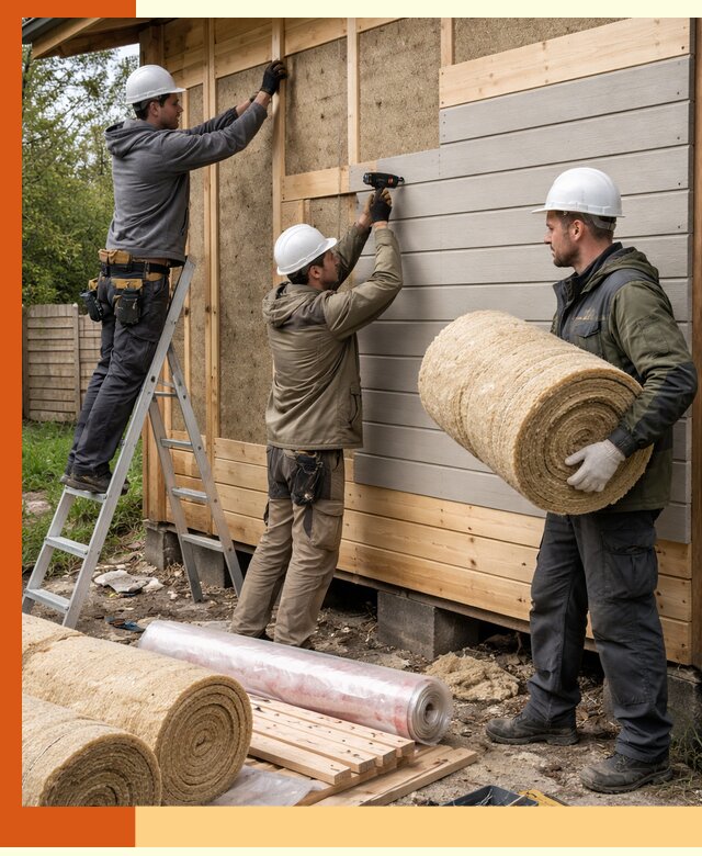 Утепление бани снаружи в Михайловке профессионально и надежно
