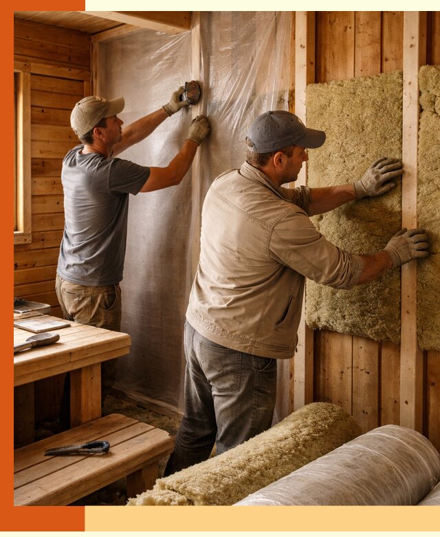 Утепление бани изнутри в Михайловке качественно и недорого