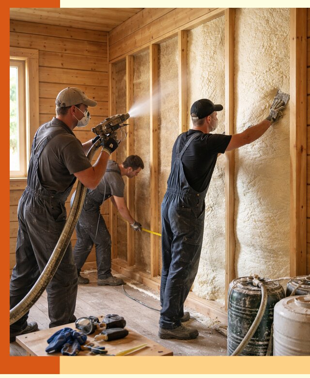 Утепление бани пенополиуретаном (ППУ) в Михайловке