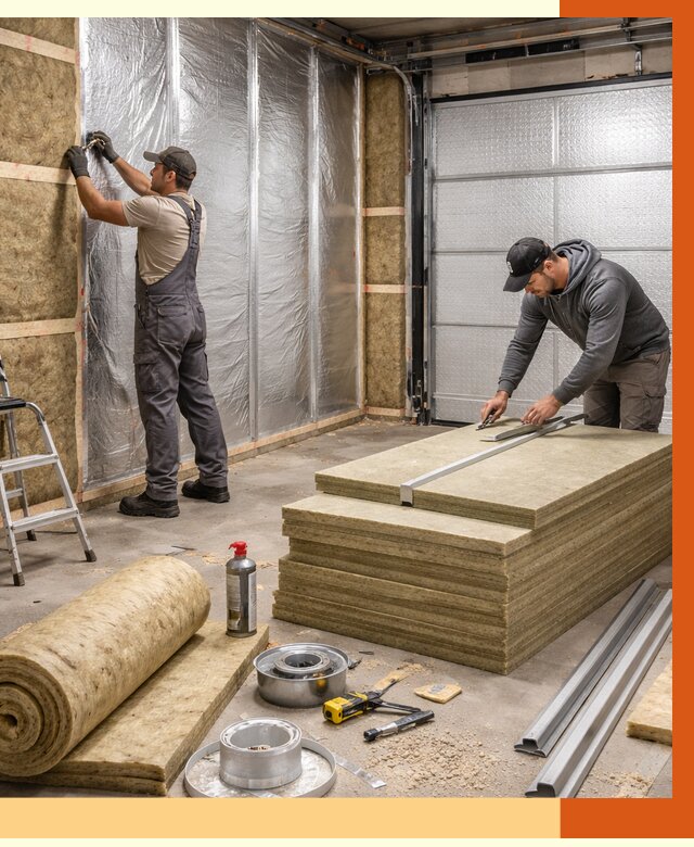 Утепление гаража в Михайловке от 4575 руб/м2 — комплексное утепление ворот и стен | ТепломастерМхл