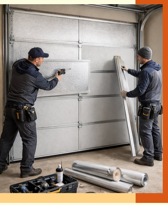 Утепление гаражных ворот в Михайловке от 7981 руб/м2 — надежно и быстро | ТепломастерМхл