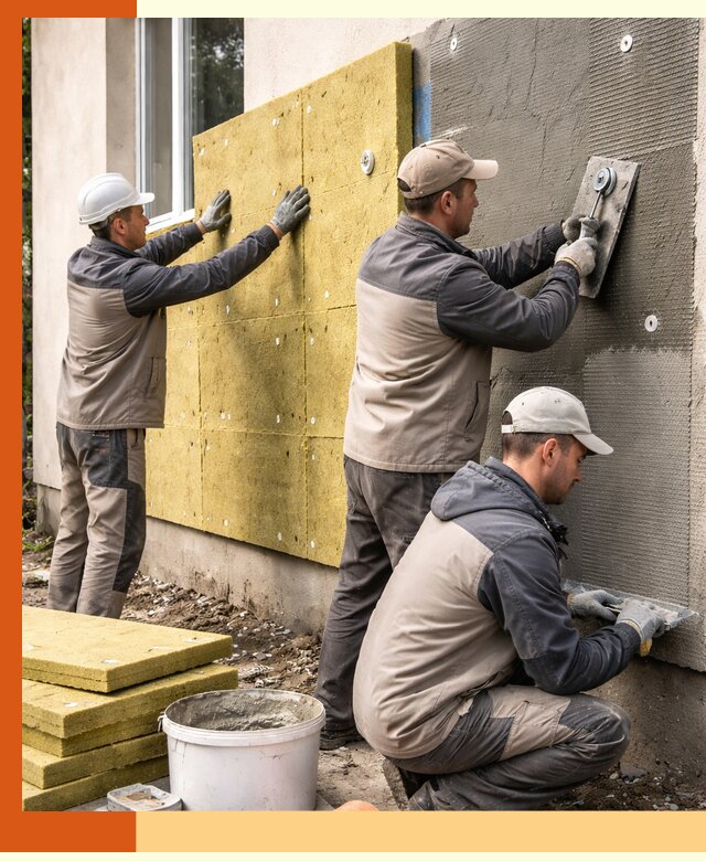 Утепление фасада под штукатурку в Михайловке — энергоэффективная технология