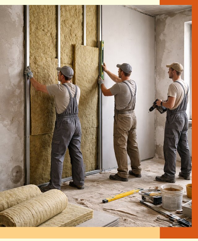 Утепление стен изнутри в Михайловке от 2288 руб/м² под ключ | ТепломастерМхл