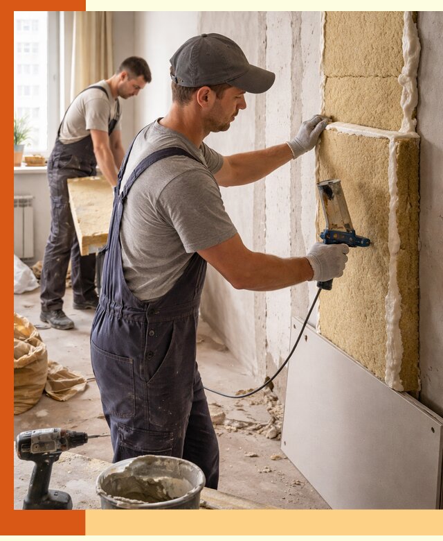 Утепление стен изнутри в Михайловке — качественно и эффективно