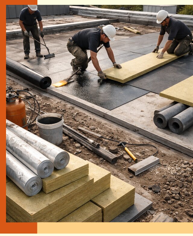 Утепление плоской крыши в Михайловке — надежная теплоизоляция и герметизация