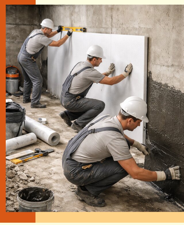 Утепление фундамента изнутри профессионально в Михайловке