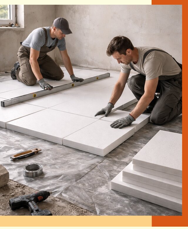 Утепление бетонного пола в Михайловке от 2542 руб/м2 — монтаж и цена | ТепломастерМхл