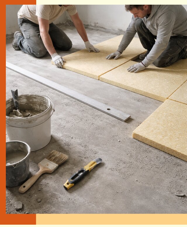 Утепление бетонного пола в Михайловке профессионально и недорого