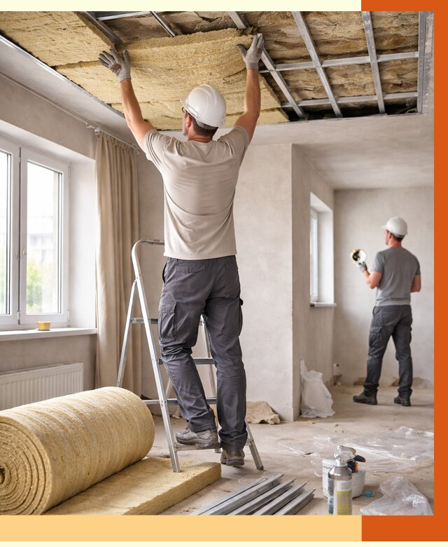 Утепление потолка в частном доме в Михайловке от 966 руб./м² — работы под ключ | ТепломастерМхл