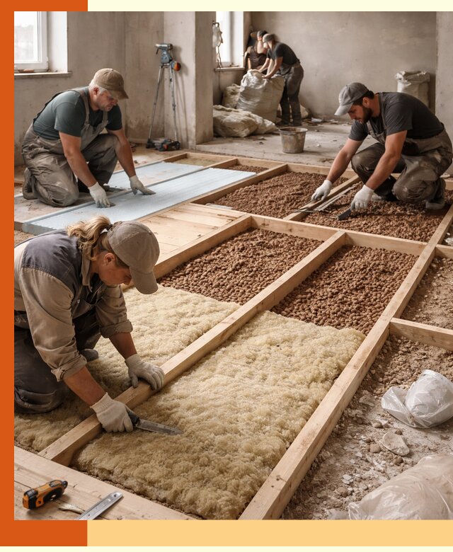 Утепление перекрытий жилых и промышленных зданий в Михайловке