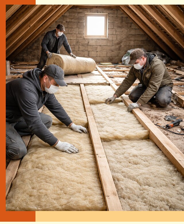 Утепление чердака в Михайловке — профессиональная теплоизоляция кровли