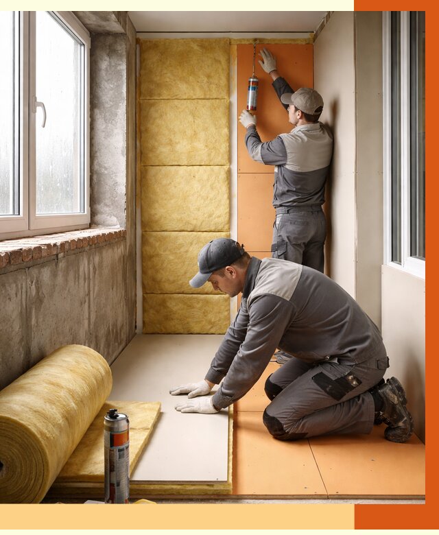 Утепление лоджии под ключ в Михайловке от 6609 руб/м2 — комплексное решение | ТепломастерМхл