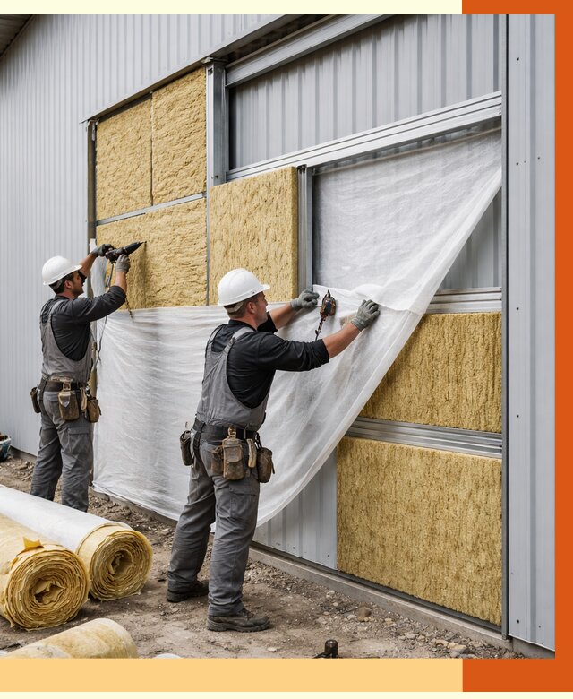 Утепление металлического склада в Михайловке от 4575 руб/м2 — комплексное утепление под ключ | ТепломастерМхл