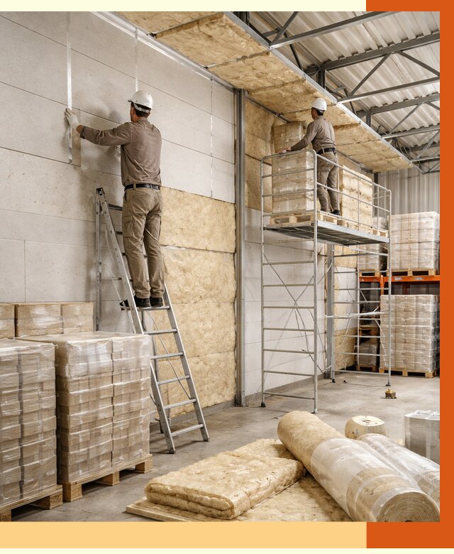 Утепление склада готовой продукции в Михайловке от 1983 руб./м2 — комплексно | ТепломастерМхл