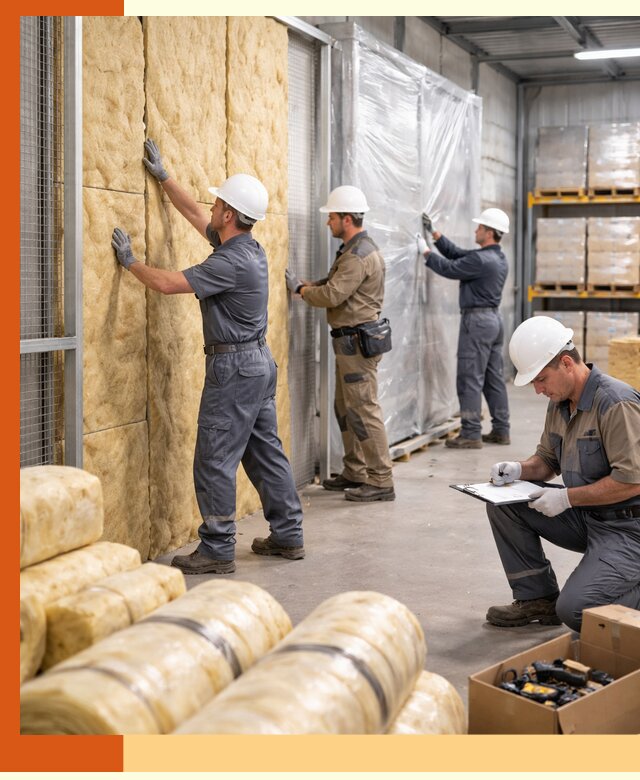 Утепление склада готовой продукции в Михайловке качественно и быстро