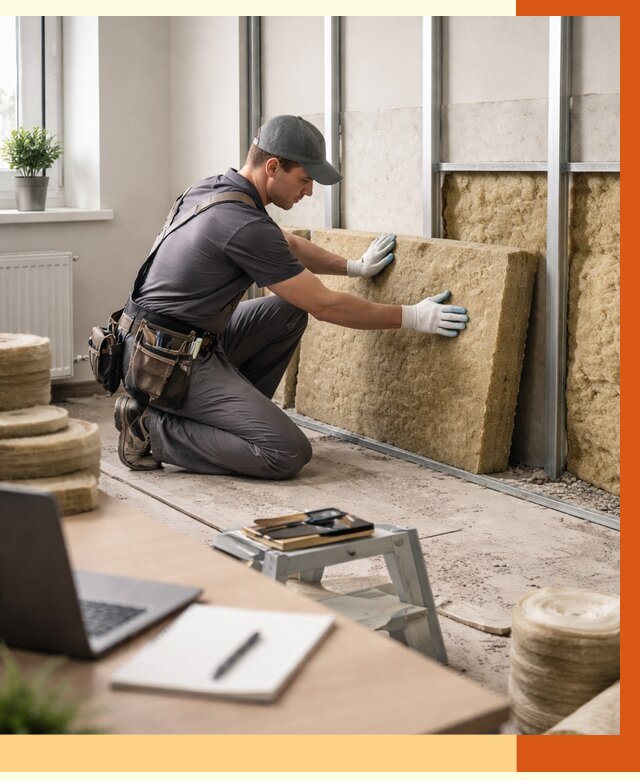 Утепление офиса в Михайловке от 4575 руб/м2 — комплексное утепление офиса под ключ | ТепломастерМхл