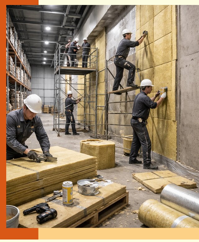 Утепление логистического центра в Михайловке качественно и экономично