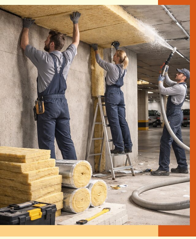 Утепление паркинга в Михайловке от 6914 руб./м2 — работы под ключ | ТепломастерМхл