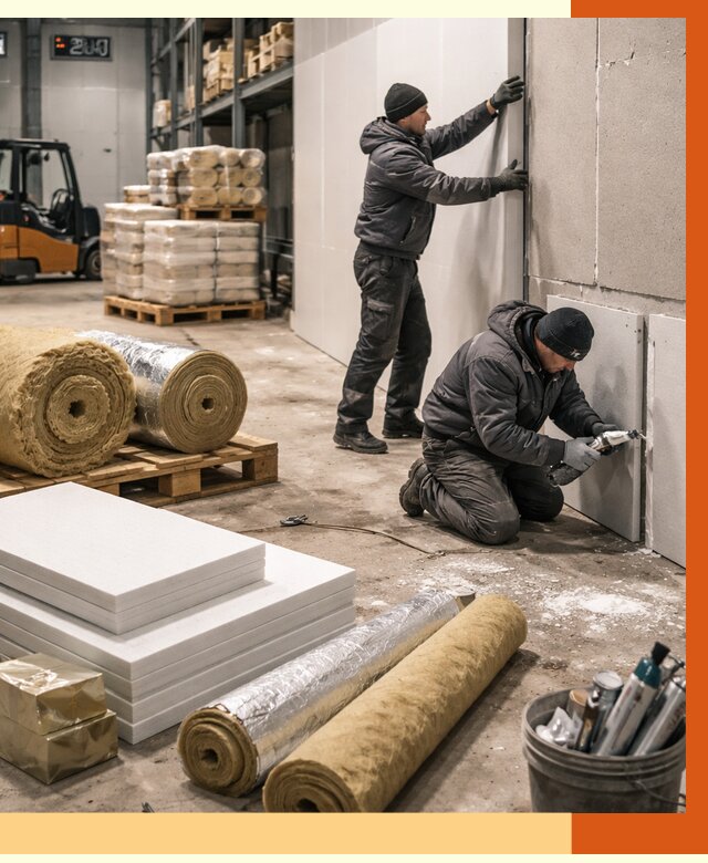 Утепление холодного склада в Михайловке от 8642 руб/м2 — комплексное под ключ | ТепломастерМхл