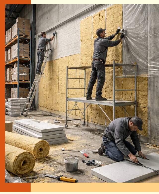 Утепление холодного склада под ключ в Михайловке