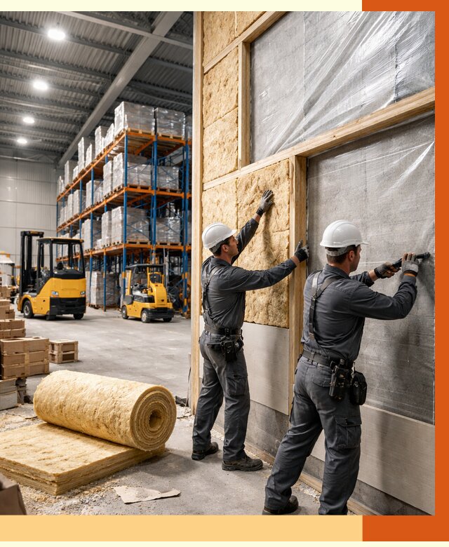 Утепление склада с техникой в Михайловке от 4270 руб./м2 — комплексно под ключ | ТепломастерМхл