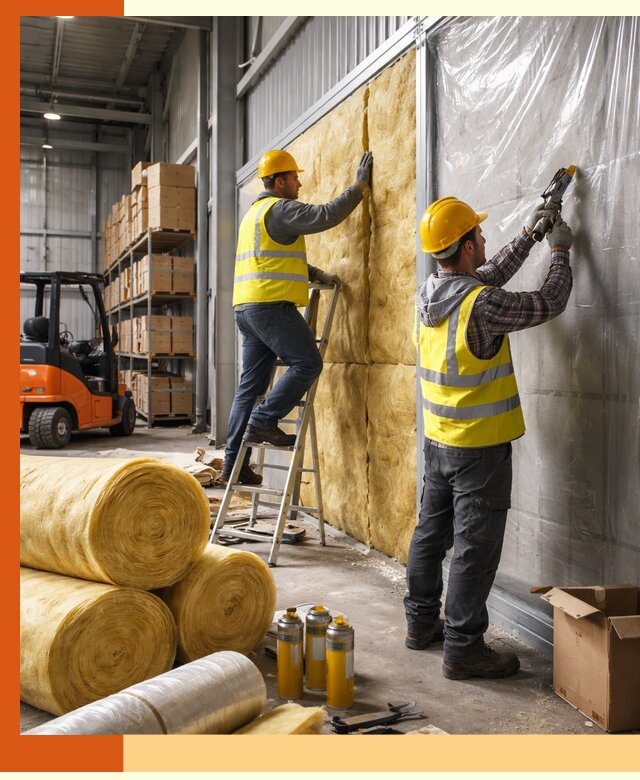 Утепление склада с техникой в Михайловке под ключ