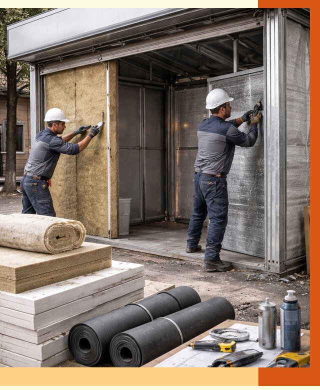 Утепление павильона шаурма в Михайловке под ключ от 1220 руб. за м² | ТепломастерМхл