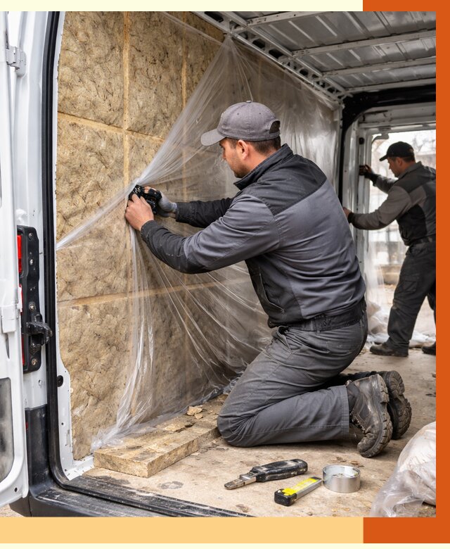 Утепление фургона в Михайловке от 16776 руб/м2 — утепление фургона ППУ и кузова | ТепломастерМхл