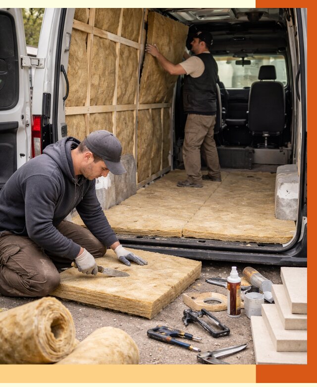 Утепление кемпера в Михайловке под ключ от 12200 руб. — профессионально | ТепломастерМхл