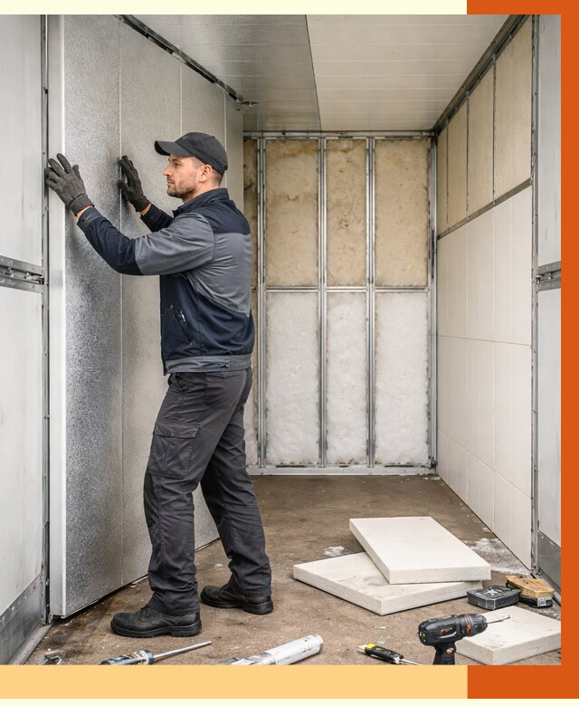 Утепление холодильного кузова в Михайловке от 13725 руб. под ключ | ТепломастерМхл