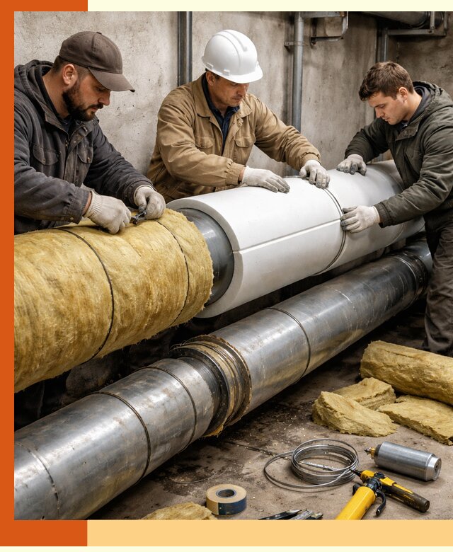 Утепление трубопровода в Михайловке с гарантией энергоэффективности