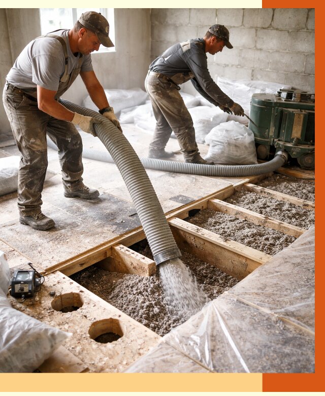 Заполнение пустот перекрытий в Михайловке от 4575 руб. под ключ | ТепломастерМхл