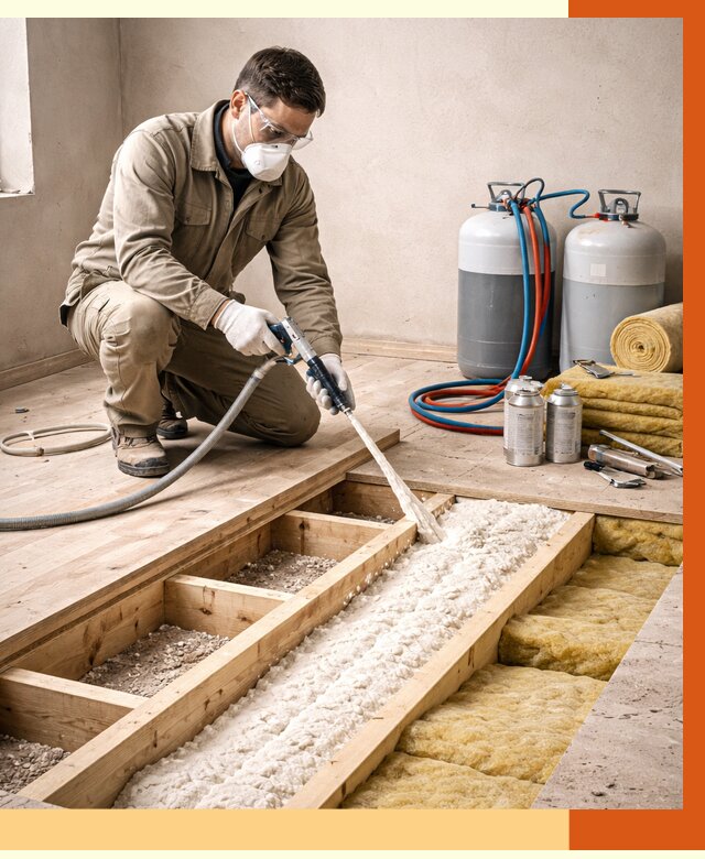 Заполнение полостей межэтажного перекрытия в Михайловке от 4270 руб. | ТепломастерМхл