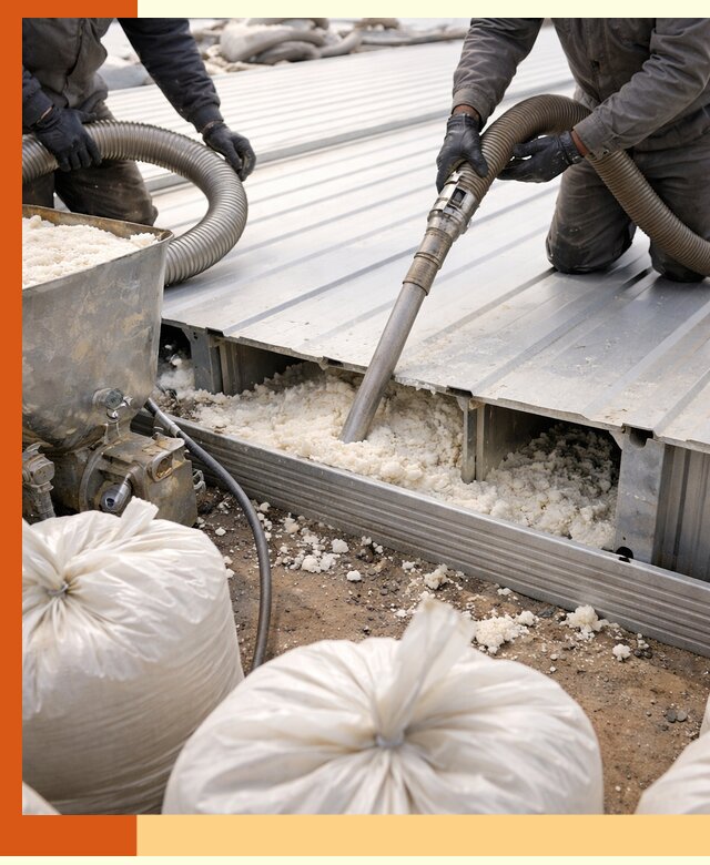 Заполнение пустот кровельных панелей пенными и мокрыми герметиками в Михайловке