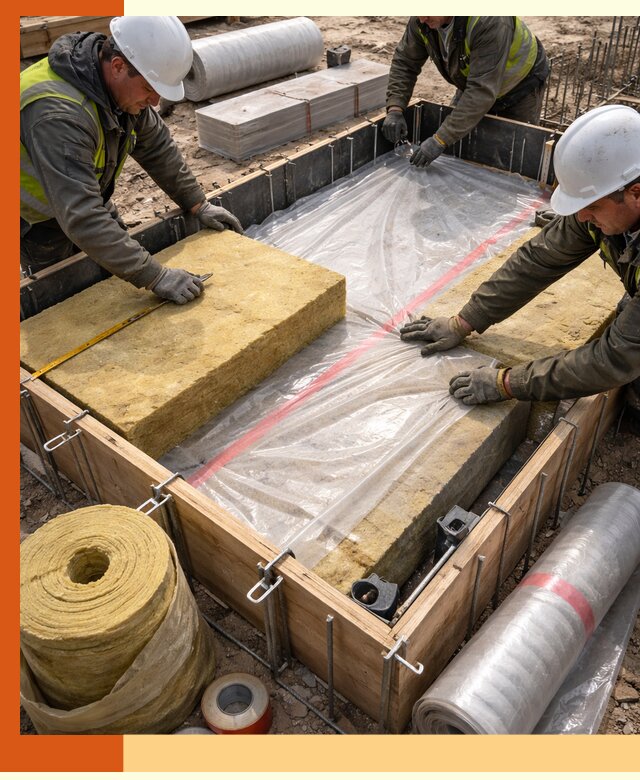 Теплоизоляция опалубки для строительства в Михайловке