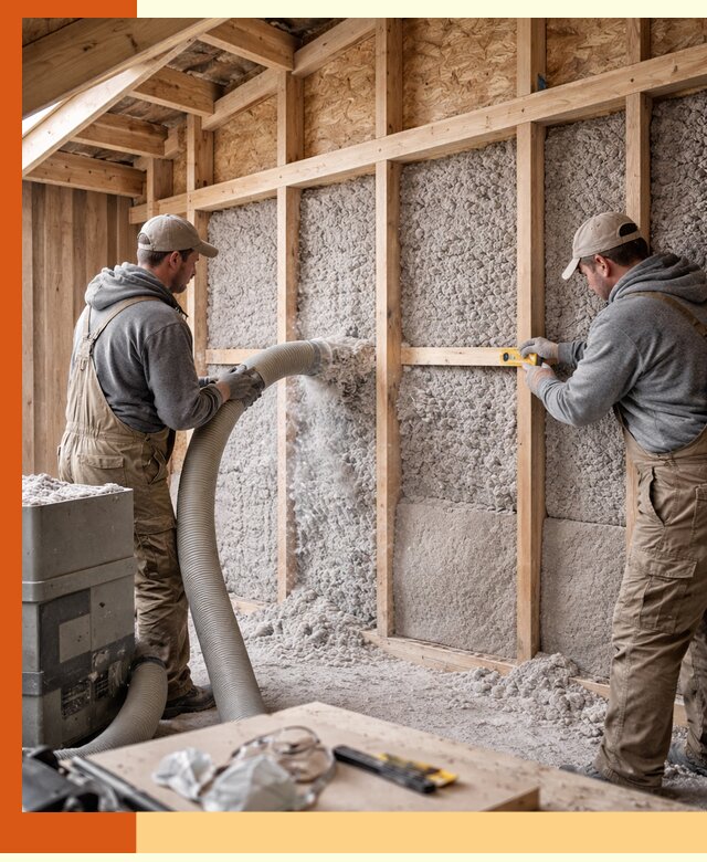 Утепление эковатой стен, потолков и перекрытий в Михайловке