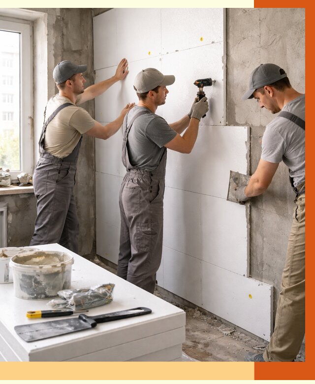 Утепление пенопластом домов и стен в Михайловке от 1881 руб. — ТепломастерМхл