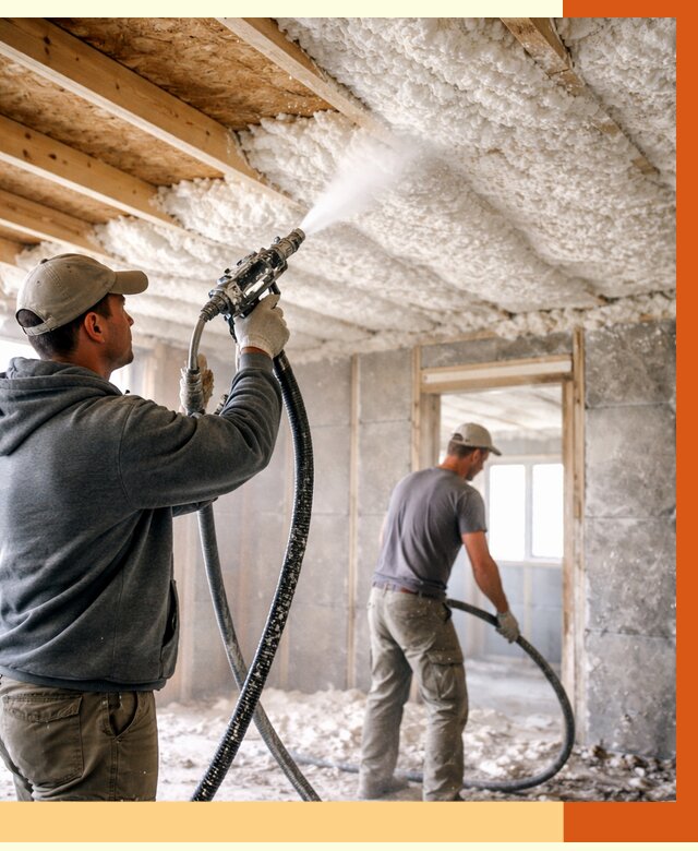 Утепление пеноизолом в Михайловке от 1627 руб./м2 под ключ | ТепломастерМхл